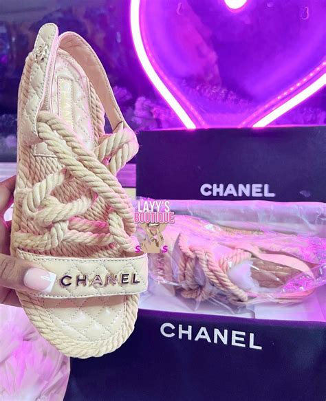 chanel rope sandals 2019|coco Chanel sandals for women.